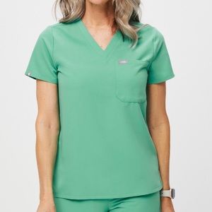 Figs Catarina Scrub Top XS in Surgical Green - NWT